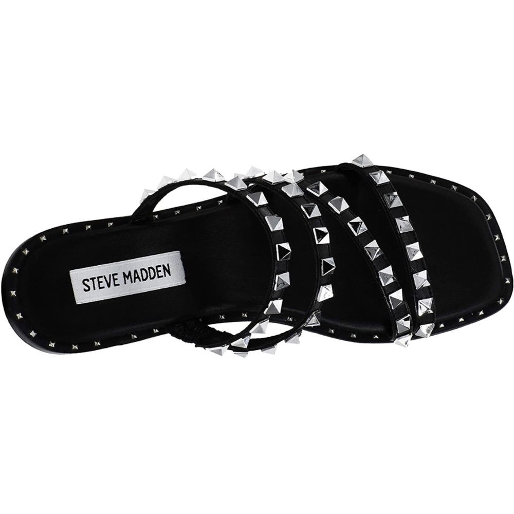 NWOT Steve Madden Skyler Flat Sandal black women’s size 8 💕